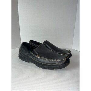 GH Bass & Co Victor WW Loafers Shoes Mens 9.5 W Black Leather Slip On